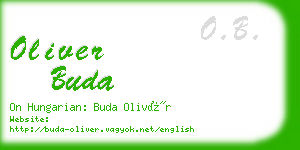 oliver buda business card